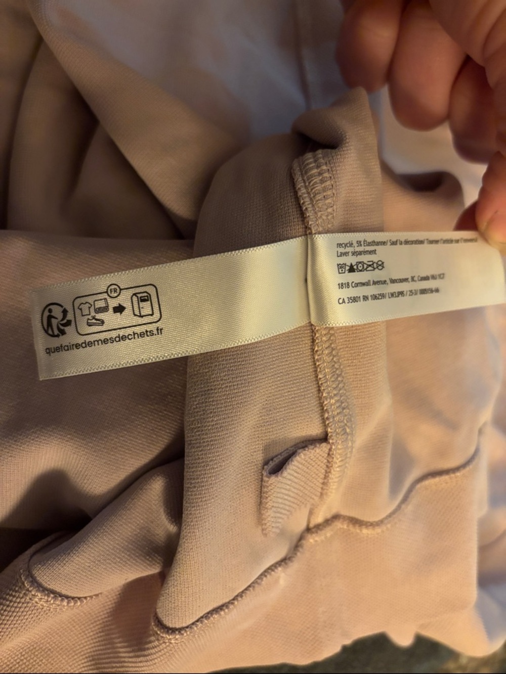 lululemon athletica Open-Collar Long Sleeve Oversized Taupe Sweatshirt | Size M - Picture 6 of 10